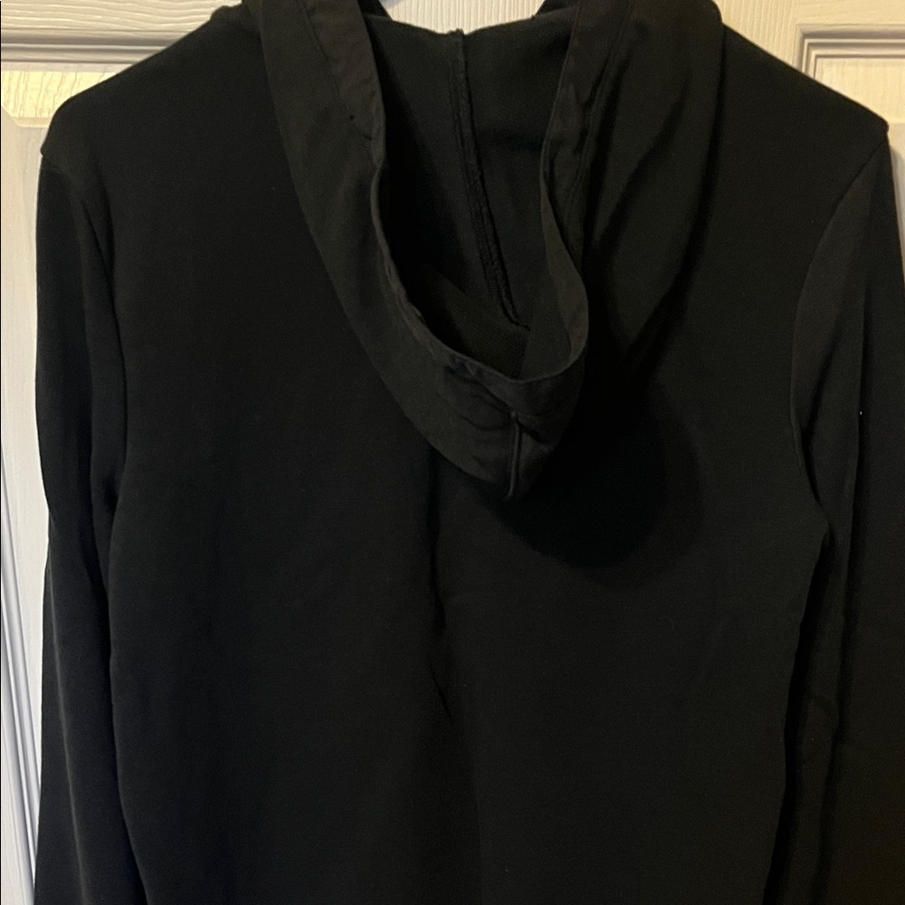 Adidas Black Snap-Up Hoodie - Picture 3 of 7